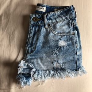 Bullhead denim high waisted shorts